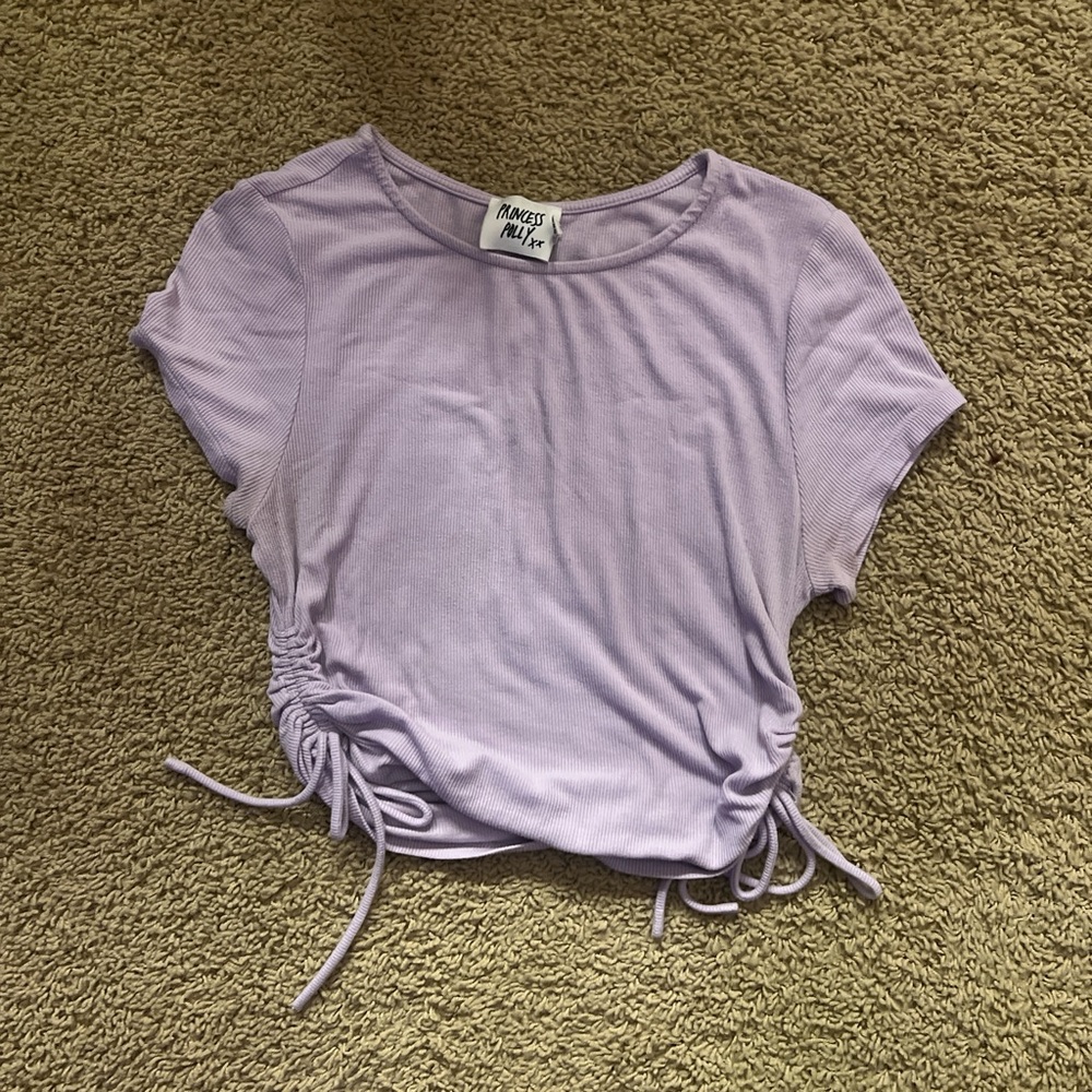 Princess Polly Lilac Ruched Top